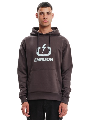 emerson hoodie ανδρικό (232.em20.01 off black)