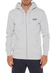 ζακέτα φούτερ με κουκούλα essential logo zip hoodie superdry