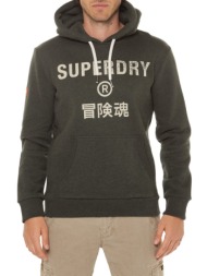 φούτερ με κουκούλα workwear logo vintage hoodie superdry