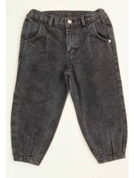 παιδικό τζιν παντελόνι slouchy με διακοσμητική λεπτομέρεια