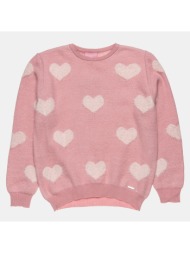 πουλόβερ με απαλή πλέξη - ροζ