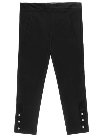 παντελόνι με διακοσμητικά κουμπιά - μαυρο σε προσφορά