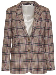 gant γυναικείο σακάκι καρό stretch wool blazer