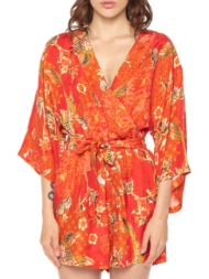 κρουαζέ ολόσωμη φόρμα κοντή vintage kimono playsuit superdry