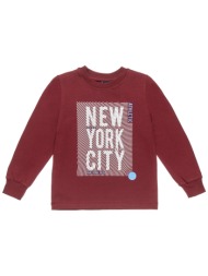 μπλούζα five star με τύπωμα new york city - γκρενα