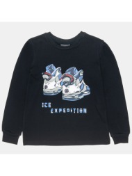 μπλούζα moovers με print ice expedition - μπλε σκουρο
