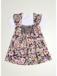 παιδικό φόρεμα κοντό floral με βολάν