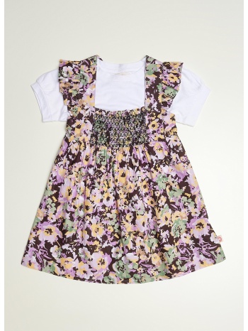 παιδικό φόρεμα κοντό floral με βολάν σε προσφορά
