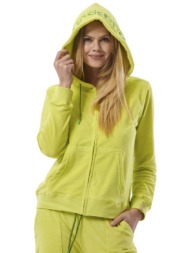 body action womens terry hoodie jacket ζακέτα με κουκούλα γυναικεία (071317 lime-07c)