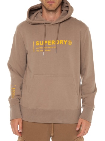 φούτερ με κουκούλα utility sport logo loose hoodie superdry σε προσφορά