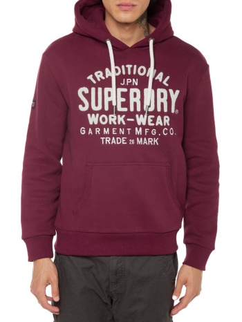 φούτερ με κουκούλα athletic script graphic hoodie superdry σε προσφορά