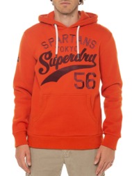 φούτερ με κουκούλα athletic script graphic hoodie superdry