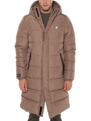 duvet μπουφάν hooded longline sports puffer jacket superdry σε προσφορά