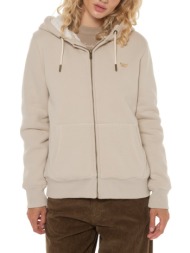 ζακέτα φούτερ με κουκούλα essential borg lined zip hoodie superdry