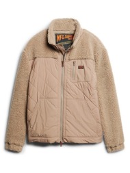 sherpa μπουφάν sherpa workwear hybrid jacket superdry