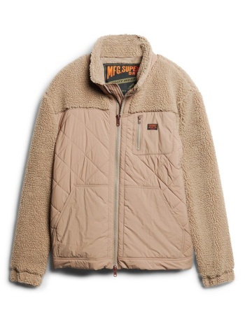 sherpa μπουφάν sherpa workwear hybrid jacket superdry σε προσφορά