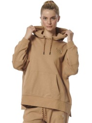 body action women s loose-fitting hoodie γυναικείο (061324 mocha brown-05e)