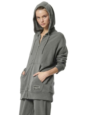 body action women s over dyed full zip hoodie ζακέτα με
