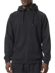 body action men s fleece full zip hoodie ζακέτα με κουκούλα ανδρική (073315 black-01)