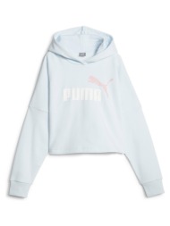 puma ess logo cropped hoodie (671134 69)