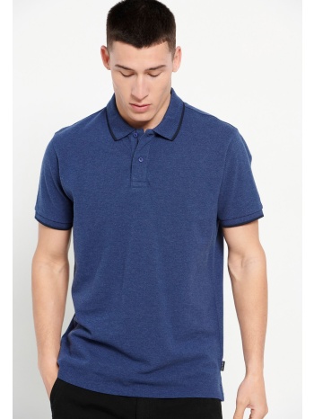 essential μπλούζα polo σε μελανζέ ύφασμα σε προσφορά