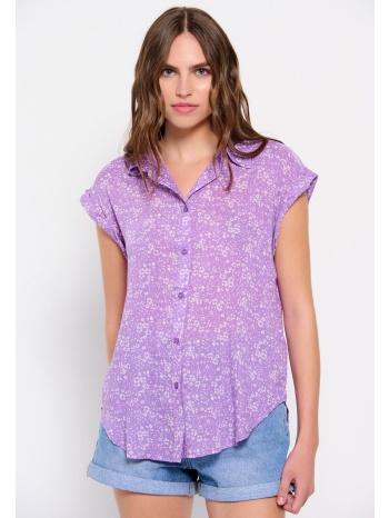 γυναικείο φλοράλ κοντομάνικο πουκάμισο σε προσφορά