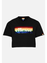 cropped t-shirt rainbow unicorn ellesse