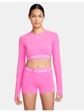 nike pro 365 γυναικεία crop μπλούζα προπόνησης ροζ σε προσφορά