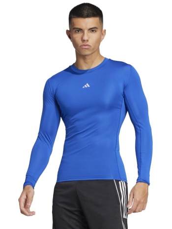 adidas techfit iσοθερμική μπλούζα προπόνησης μπλε σε προσφορά