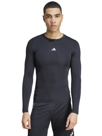 adidas techfit iσοθερμική μπλούζα προπόνησης μαύρη