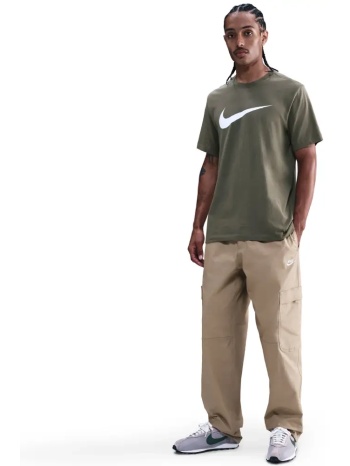 nike sportswear swoosh ανδρικό χακί t-shirt σε προσφορά