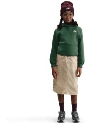 nike sportswear club fleece παιδικό πράσινο φούτερ με κουκούλα