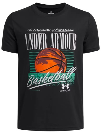 under armour basketball παιδική κοντομάνικη μπλούζα