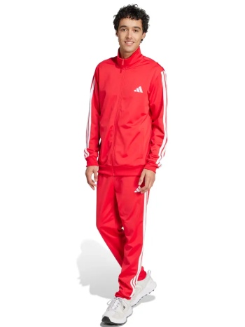 adidas 3-stripes tracksuit ανδρικό κόκκινο σετ φόρμας