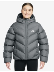 nike sportswear all day παιδικό μπουφάν γκρι