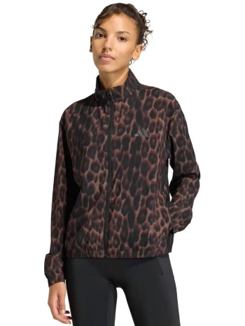 adidas workout essentials leopard γυναικείο jacket σε προσφορά