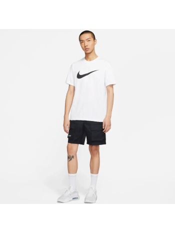 nike sportswear swoosh ανδρικό λευκό t-shirt