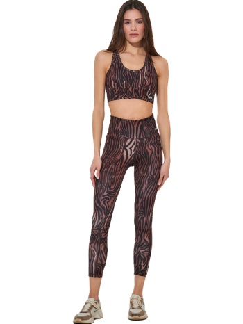 body action γυναικείο κολάν animal print μήκους 7/8 σε προσφορά