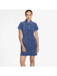 nike sportswear chill γυναικείο μπλε αθήτικό polo φόρεμα