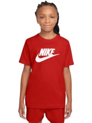 nike sportswear παιδικό αθλητικό κόκκινο t-shirt