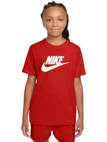 nike sportswear παιδικό αθλητικό κόκκινο t-shirt σε προσφορά