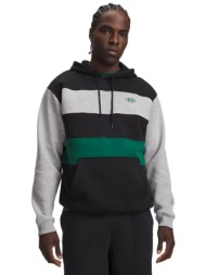 under armour rival striped ανδρική φούτερ μπλούζα με κουκούλα
