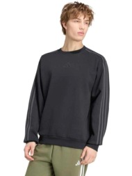 adidas essentials 3-stripes ανδρικό μαύρο φούτερ