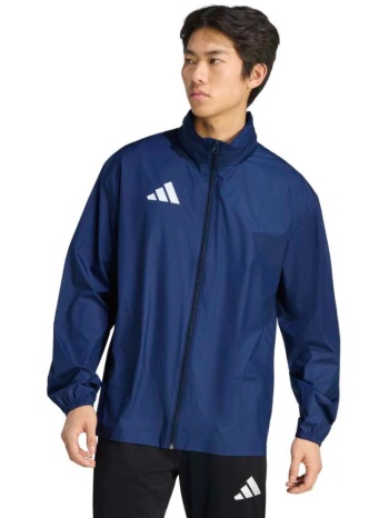 adidas entrada 26 αντιανεμικό μπλε jacket με κουκούλα σε προσφορά