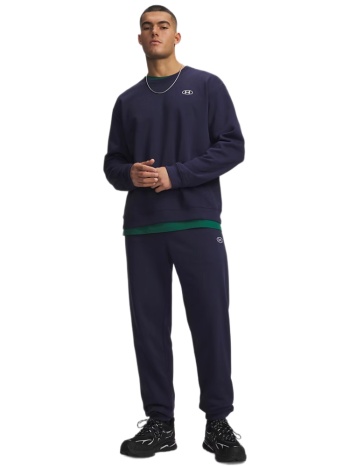 under armour rival fleece ανδρική μπλε jogger φόρμα παντελόν σε προσφορά