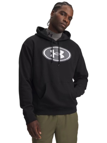 under armour rival branded ανδρική φούτερ μπλούζα με