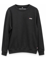 fila zelta crew neck ανδρική φούτερ μπλούζα μαύρη