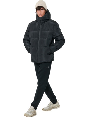 body action ανδρικό μαύρο puffer μπουφάν με κουκούλα σε προσφορά