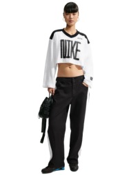 nike sportswear γυναικεία μακρυμάνικη crop μπλούζα
