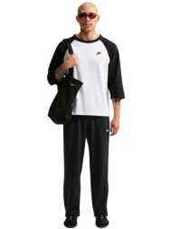 nike sportswear open-hem ανδρική μαύρη φόρμα παντελόνι